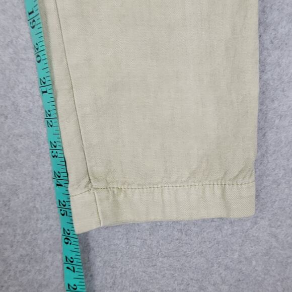 Lucky Brand Pants Womens Sz 00/24 Mid Rise Utility Straight Green Cropped Length - Picture 10 of 13